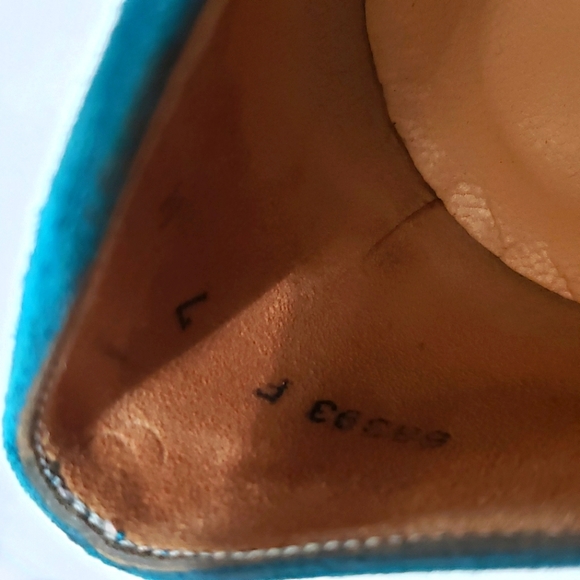 Charles Jourdan Green Suede Pumps Heel Shoes Sz 7 - Picture 11 of 14